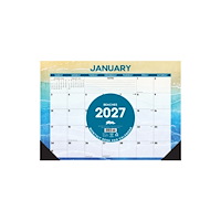Willow Creek Press Beaches 2027 17" x 12" Monthly Deskpad (häftad, eng)