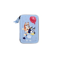 PEERS HARDY BLUEY FILLED DOUBLE PENCIL CASE