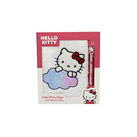 PEERS HARDY SANRIO HELLO KITTY PLUSH NOTEBOOK & BALL PEN SET