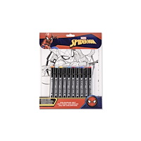 PEERS HARDY SPIDERMAN COLOUR BY NUMBERS ACTIVITY SET