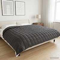 vidaXL Viktad Filt Antracit 200 x 230 cm 13 kg 100% Bomull 205T