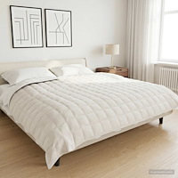 vidaXL Viktad Filt Vit 200 x 230 cm 13 kg 100% Bomull 205T
