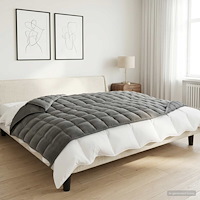 vidaXL Viktad Filt Antracit 135 x 200 cm 6 kg 100% Bomull 205T