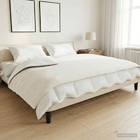 vidaXL Viktad Filt Vit 140 x 200 cm 10 kg 100% Bomull 205T