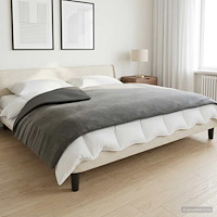 vidaXL Viktad Filt Antracit 137 x 200 cm 6 kg 100% Bomull 205T
