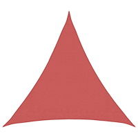 vidaXL Solsätt segel 2 x 2 x 2 m HDPE Triangulär Terracotta