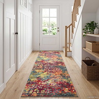 vidaXL Mattlöpare LESAKA färgstark 50 x 150 cm Diamantvelour