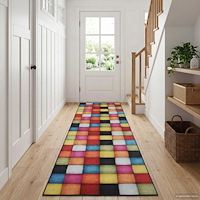vidaXL Mattlöpare LESAKA färgstark 50 x 400 cm Diamantvelour