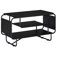 vidaXL TV-bänk 80 x 36 x 45 cm Svart ek Konstruerat trä