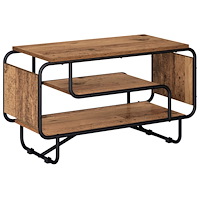 vidaXL TV-bänk 80 x 36 x 45 cm Gammalt trä Konstruerat trä