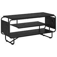 vidaXL TV-bänk 98 x 36 x 45 cm Svart ek Konstruerat trä