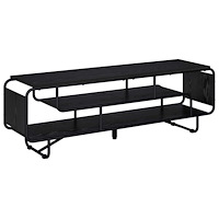 vidaXL TV-bänk 140 x 36 x 45 cm Svart ek Konstruerat trä