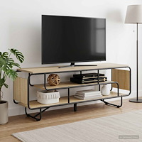 vidaXL TV-bänk 140 x 36 x 45 cm Sonoma-ek Konstruerat trä