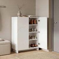 vidaXL Skoskåp 73 x 38 x 87,5 cm Konstruerat trä Vit
