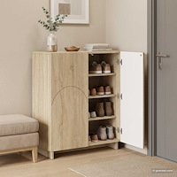 vidaXL Skoskåp 73 x 38 x 87,5 cm Konstruerat trä Sonoma-ek