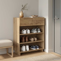 vidaXL Skoskåp 73 x 38 x 87,5 cm Konstruerat trä Artisan-ek