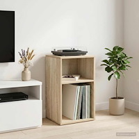 vidaXL Skivskåp Sonoma-ek 38 x 33 x 61 cm Konstruerat trä