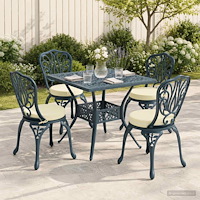 vidaXL 4-delade Sittdynor SOEST 4 st 100% Polyester Gräddvit