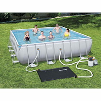 Bestway Bestway Soluppvärmningsmatta för pool Svart 110 x 171 cm PVC