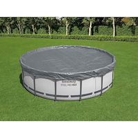 Bestway Bestway Pooltäcke Ø4,27 m Rund Polyester Grå