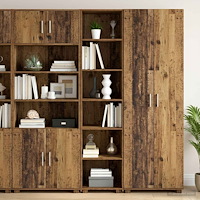 vidaXL Sideboard Gammalt trä 45 x 41 x 185 cm Konstruerat trä
