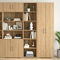 vidaXL Sideboard Artisan-ek 45 x 41 x 185 cm Konstruerat trä