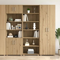 vidaXL Sideboard Artisan-ek 70 x 41 x 185 cm Konstruerat trä