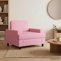 vidaXL Fåtölj Rosa Tyg