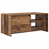 vidaXL Soffbord Gammalt trä 102 x 50 x 45 cm Träkomposit