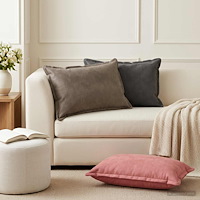 vidaXL Kudde med kudde HOUTEN 2 st Rosa Sammet