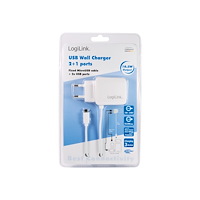 2direct LogiLink Universal Wall USB Charger strömadapter - USB