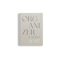 Burde Kalender Organizer & Notes 2027 stående