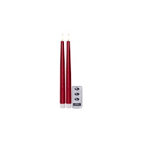 STAR TRADING Antikljus STAR T LED 28cm röd 2/fp