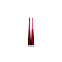 STAR TRADING Antikljus STAR T LED Candy 26cm röd 2/fp