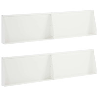 vidaXL Stödvägg 4 st 80 x 12 x 40 cm Stål Vit