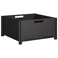 vidaXL Eldstad Svart 60 x 60 x 30 cm Stål