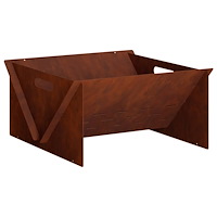 vidaXL Eldstad Rostig 40 x 40 x 20 cm Väderbeständig stål