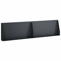 vidaXL Stödvägg 2 st 80 x 12 x 40 cm Stål Antracit