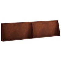 vidaXL Stödvägg 2 st 80 x 12 x 40 cm Väderbeständig stål Rostig