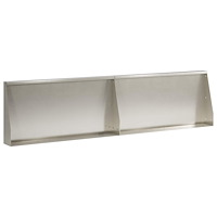 vidaXL Stödvägg 2 st 80 x 12 x 50 cm Rostfritt stål Silver