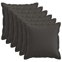 vidaXL Kuddöverdrag 6 st HOUTEN Mörkgrå 40 x 40 cm Faux Linne