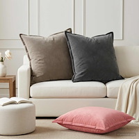 vidaXL Kudde med kudde HOUTEN 2 st Rosa Sammet