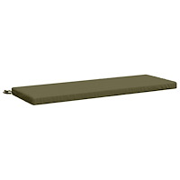 vidaXL Bänk kudde SOEST 100% Polyester Olivgrön 110 x 40 x 5 cm
