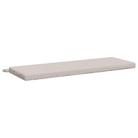 vidaXL Bänk kudde SOEST 100% Polyester Vit 110 x 40 x 5 cm