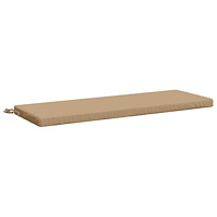 vidaXL Bänk kudde SOEST 100% Polyester Sand 110 x 40 x 5 cm