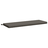 vidaXL Bänk kudde SOEST 100% Polyester Grå 110 x 40 x 5 cm