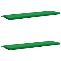 vidaXL 2-delade Bänk Kuddar SOEST 2 st 100% Polyester Grön
