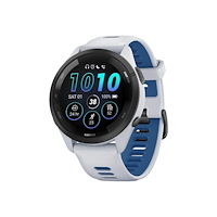 Garmin Garmin Forerunner 265 - vitt stenslag - smart klocka med rem - vitt sten/kustblå - 8 GB