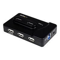StarTech.com StarTech.com USB 3.0-/USB 2.0-kombohubb med 6 portar och 2A laddningsport – 2x USB 3.0 & 4x USB 2.0 - hubb - 6 portar