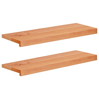vidaXL Trapstegsmattor 2 st 80 x 30 x 2 cm Lack Massivt bokträ